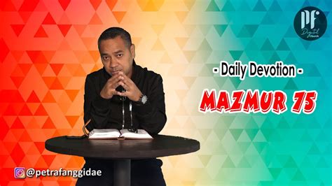 Pf Daily Devotion Mazmur Youtube