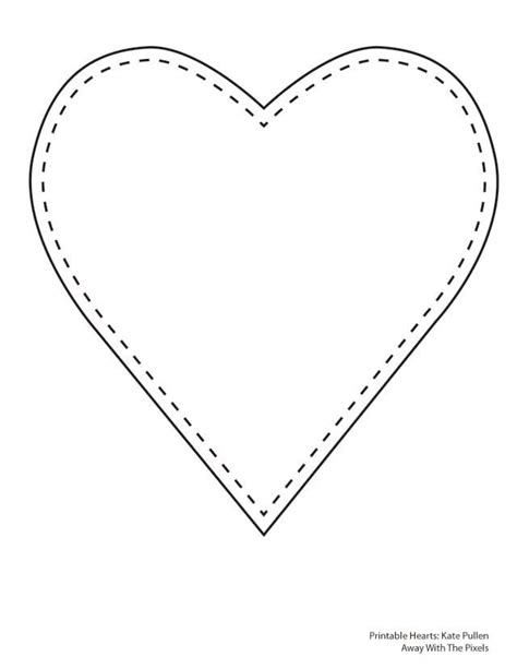 Heart Template For Sewing