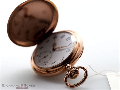 Iwc Savonette Pocket Watch K Rose Gold Bj