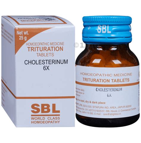 Sbl Cholesterinum Trituration Tablet For Liver Care X Buy Bottle Of