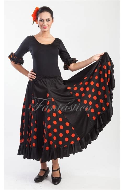 Flamenco And Sevillanas Skirt For Girl And Woman Black Skirt With