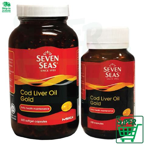 Seven Seas Cod Liver Oil Minyak Ikan Kod 100s 500s 2x500s Lazada