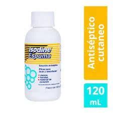 ISODINE ESPUMA SOL 120 ML SANFER Flosamed