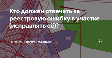 Кто должен отвечать за реестровую ошибку в участке исправлять её