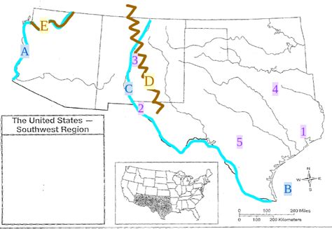 Southwest Region Land Cities Diagram Quizlet