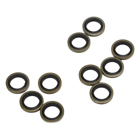 20 Pcs 10 Mm Banjo Bolt Fuel Sealing Washers 4934278 Rubber Diesel Fuel System Seal Gaskets