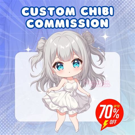 Custom Chibi Anime Chibi Commission Chibi Character Custom Chibi