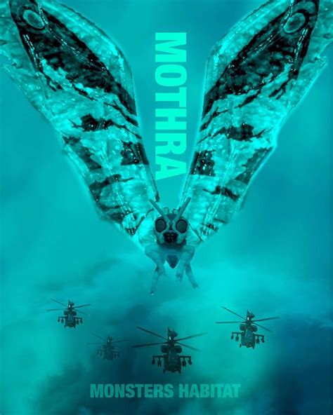 Godzilla King of the Monsters poster MOTHRA #godzilla #gojira # ...