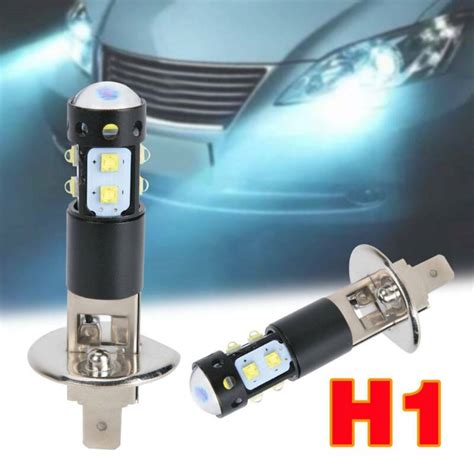 2X H1 LED Nebel Scheinwerfer Kit 100W Fern Abblendlicht Birnen Weiß