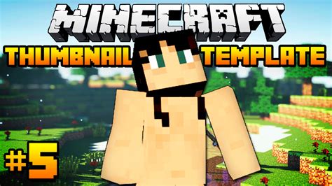 Free Minecraft Thumbnail Template - 2 included by OllyOddfarm on DeviantArt