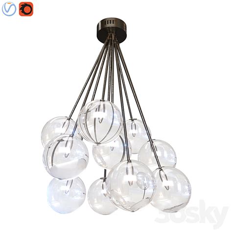 Ceiling Lamp Molecule - Pendant light - 3D model