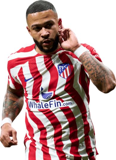 Memphis Depay Atlético Madrid football render FootyRenders