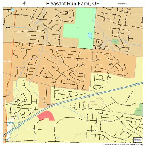 Pleasant Run Farm Ohio Street Map 3963618