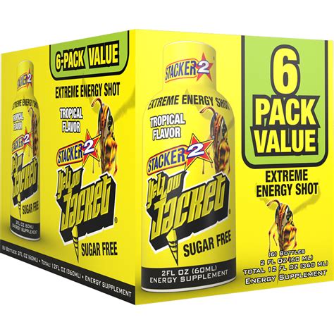 Yellow Jacket Energy Shots 6pk 2 Oz Bottles Stacker2