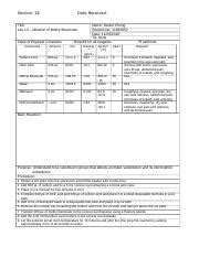 Lab Report 13 Docx Section 16 Date Received Title Lab 13