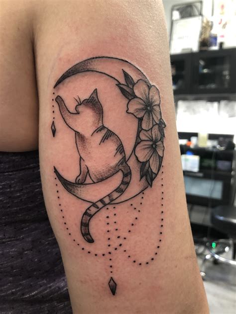 Cat Moon Tattoo Designs Printable Computer Tools