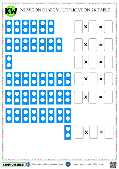 Numicon Multiplication Worksheet