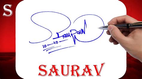 Saurav Signature Style S Signature Style Signature Style Of My Name