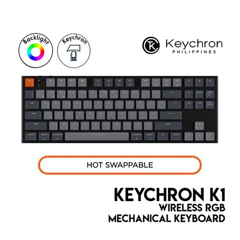 Keychron K Wireless Mechanical Keyboard TKL Wired Bluetooth RGB LED Keychron Optical Hot