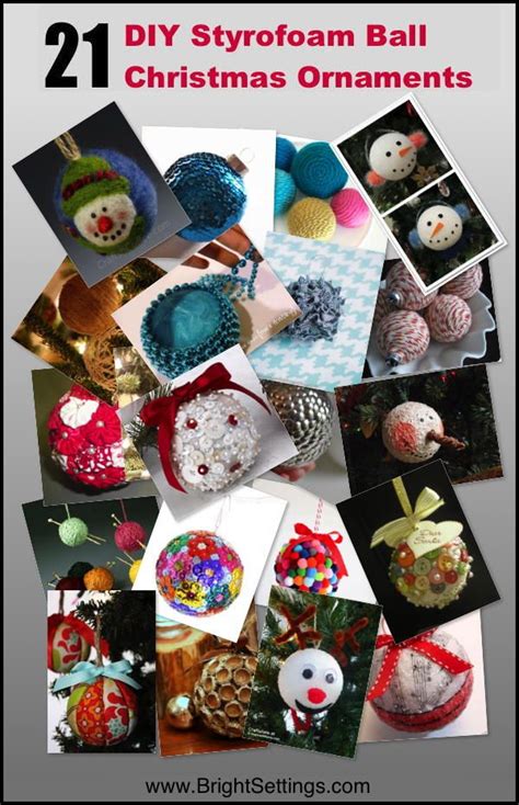 21 Diy Styrofoam Ball Christmas Ornaments The Bright Ideas Blog