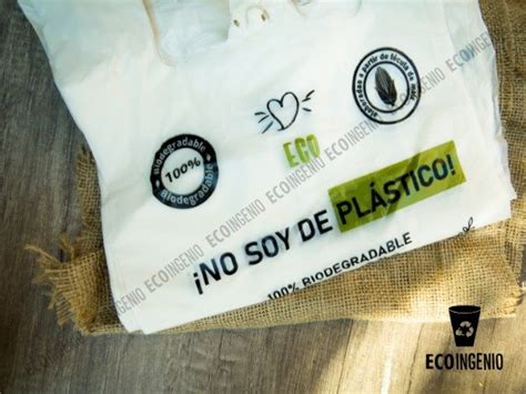 230 Bolsas Biodegradables Tipo Camiseta 30x40 Cm Ecoingenio