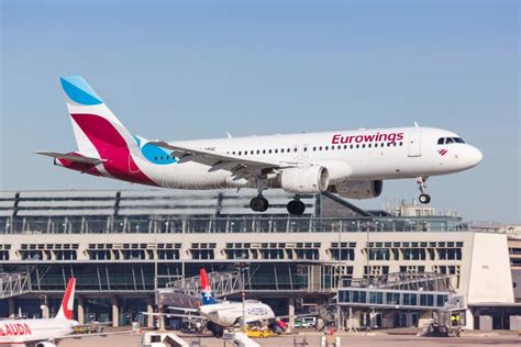 Eurowings Airbus A Airplane Stuttgart Airport Editorial Image