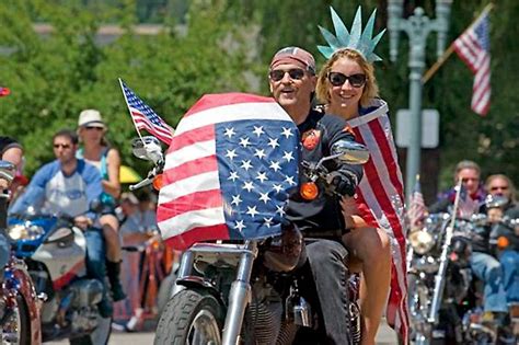 Biker Celebrating Independence Day Clarksville Online Clarksville