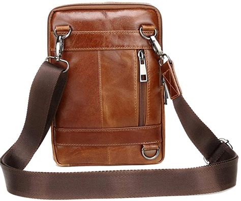 Leader Bag Mens Genuine Leather Etsy