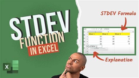 How To Use Stdev Function In Excel With Examples Exceltutorial