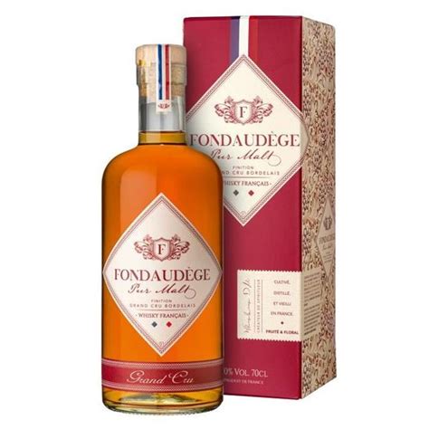 Fondaudège Whisky Français Pur Malt Finition Grand Cru Bordelais