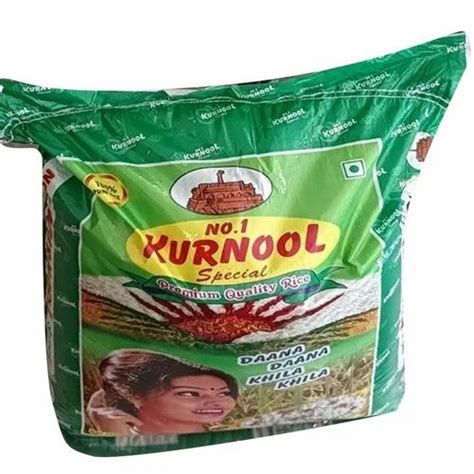 No 1 Kurnool Sona Masoori Rice Packaging Type PP Bag Packaging Size