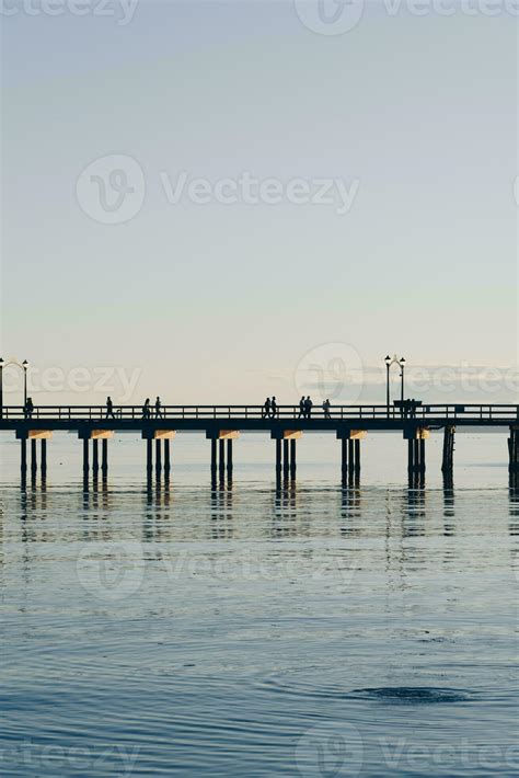 Spectacular sunset on the ocean pier 34919445 Stock Photo at Vecteezy