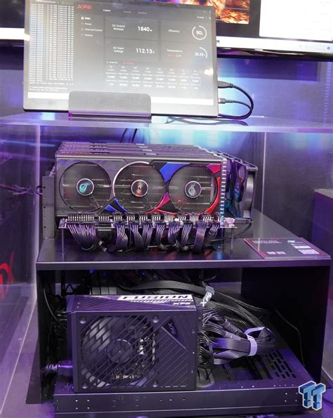 XPG Shows Fusion 1600w ATX 3 0 PSU Running FOUR GeForce RTX 4090s At