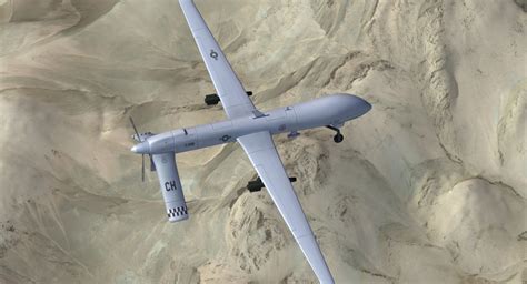 Mq Predator Drone D Model Max X Wrl Obj Lwo Dwg Dae