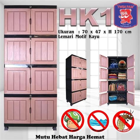 Jual Lemari Kabinet Cabinet Rak Pakaian Baju Kunci Berkunci Serbaguna