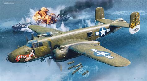 ArtStation - 1:32 B-25J Mitchell - Strafing Babes boxart