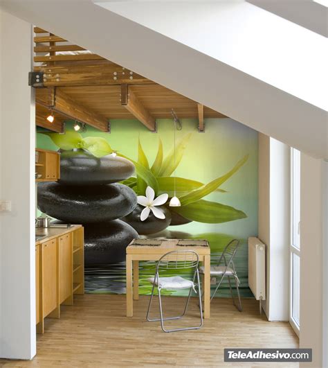 Wall mural Black Stones Zen | MuralDecal.com