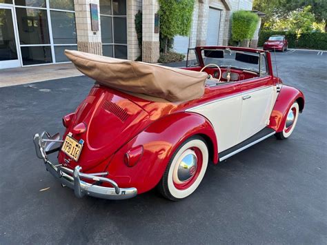 1956 Volkswagen Beetle Convertible By Karmann For Sale