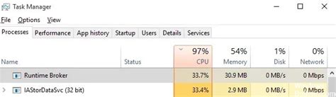 Cómo resolver el uso elevado de CPU por parte de IAStorDataSvc en una