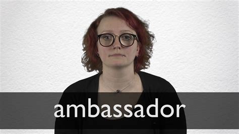 How To Pronounce Ambassador In British English Youtube