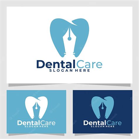 Premium Vector | Dental care logo vector design template