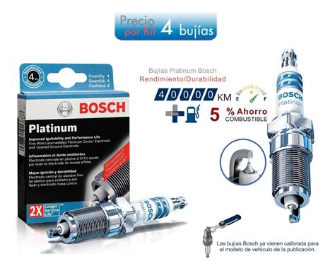 Bujia Vw Polo Vento 1 6 Lts 13 19 Platino Kit 4 Pzas Envío gratis