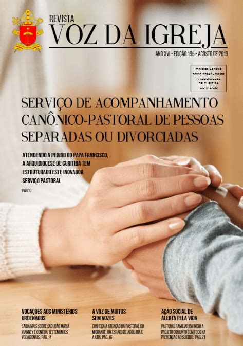 Revista Voz Da Igreja Agosto Arquidiocese De Curitiba