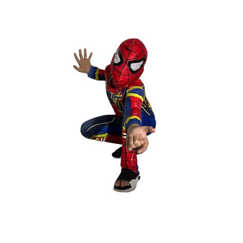 Fantasia Infantil Longa C Enchimento Homem Aranha Dourado Shopee Brasil