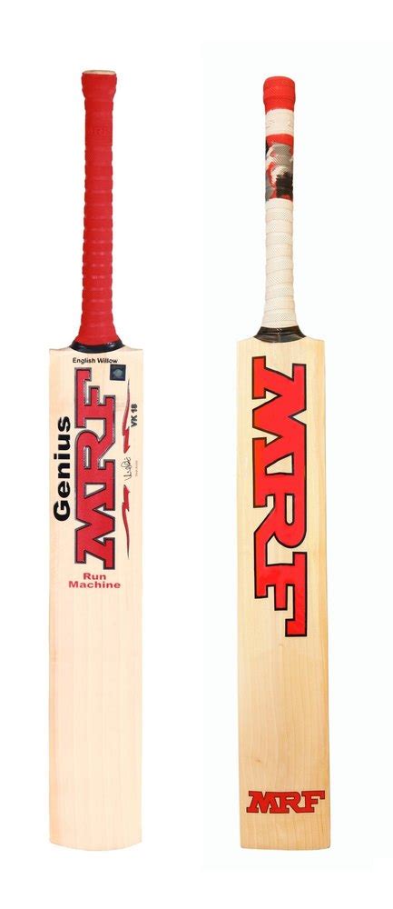 Short Handle Natural Mrf Run Machine English Willow Bat At Rs