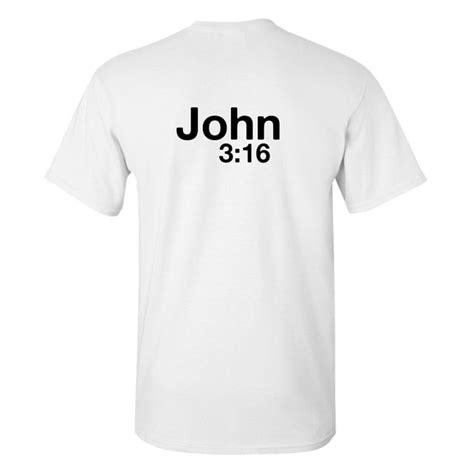 John 3 16 Bible Verse Christian Jesus T Shirt Colors S M L Xl 2x