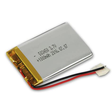 Bis IEC62133 Rechargeable 3 7V 1000mAh Battery Li Polymer 503450 Lipo