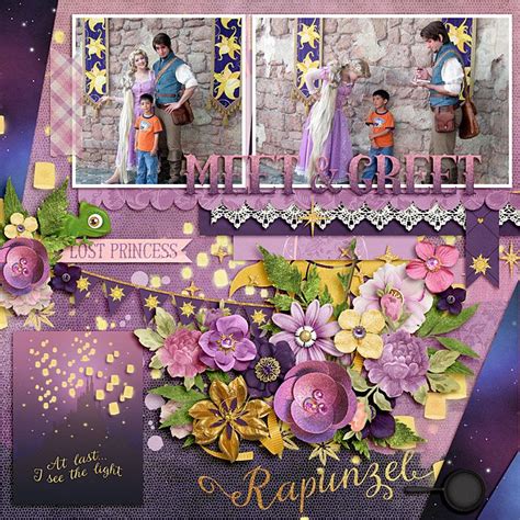 Meeting Rapunzel Sweet Shoppe Gallery Disney Scrapbook Disney