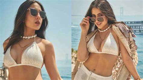 Sara Ali Khan Shares Jaw Dropping Pictures In White Bikini Top Hindi