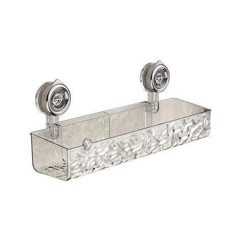 No Drill Clear Wall Caddy Light Luxury Style Glacier Pattern Suction